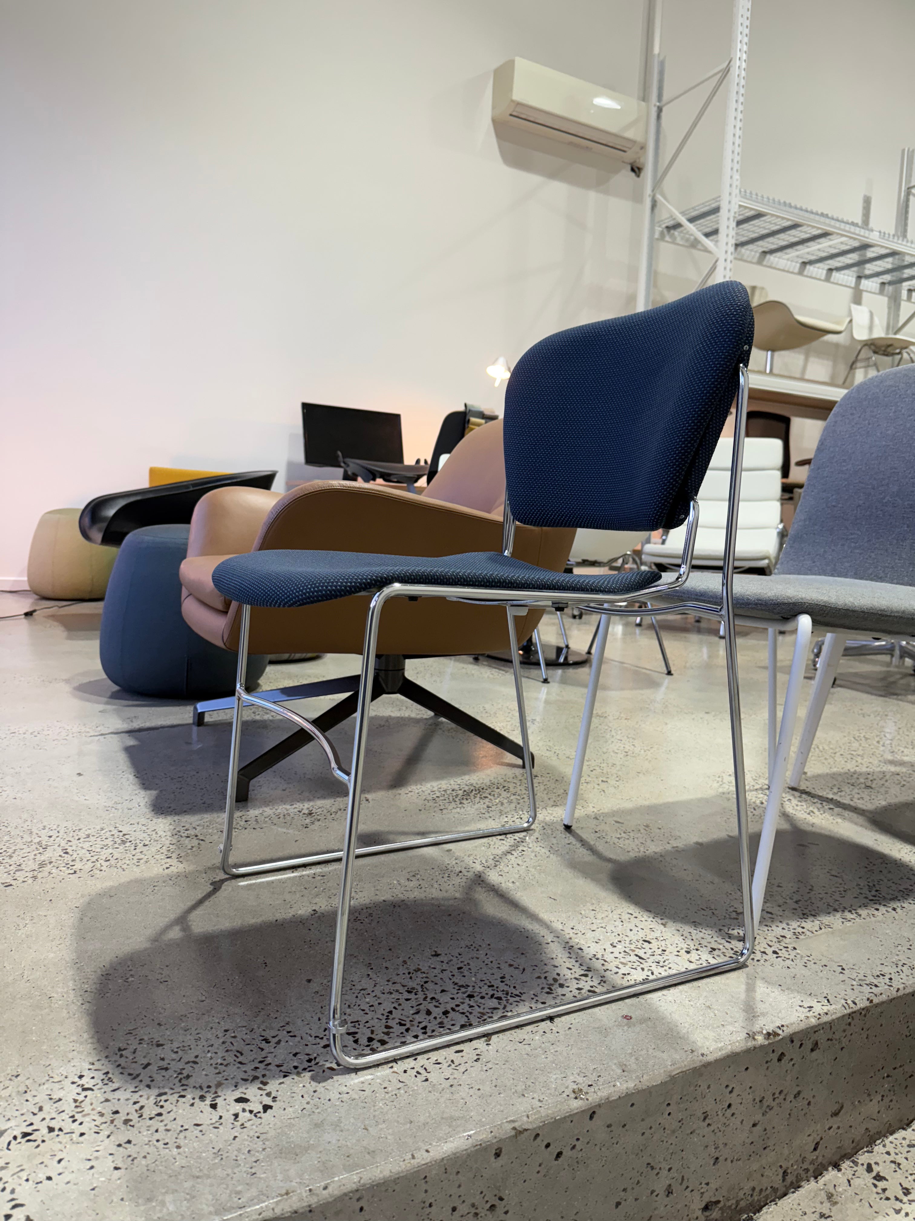 Charles Perry Chair Chairs Made in USA Authentic Original Genuine Premium Designer Furniture of high grade robust commercial quality ergonomic cantilever sled moving design adjusting adjustable back and seat ultra heavy duty stack stackable stacking steel metal frame upholstered comfortable Chairhub melbourne Sydney Fitzroy interior design Danish modern Scandinavian Italian wholesale bulk corporate office dining cafe bar restaurant furniture chairs