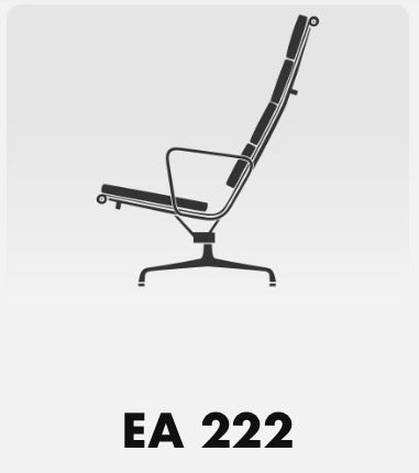 Vitra Eames Softpad Lounge Chair EA222 by Ray & Charles Eames. 1968 Design. Verified Authentic. MCM