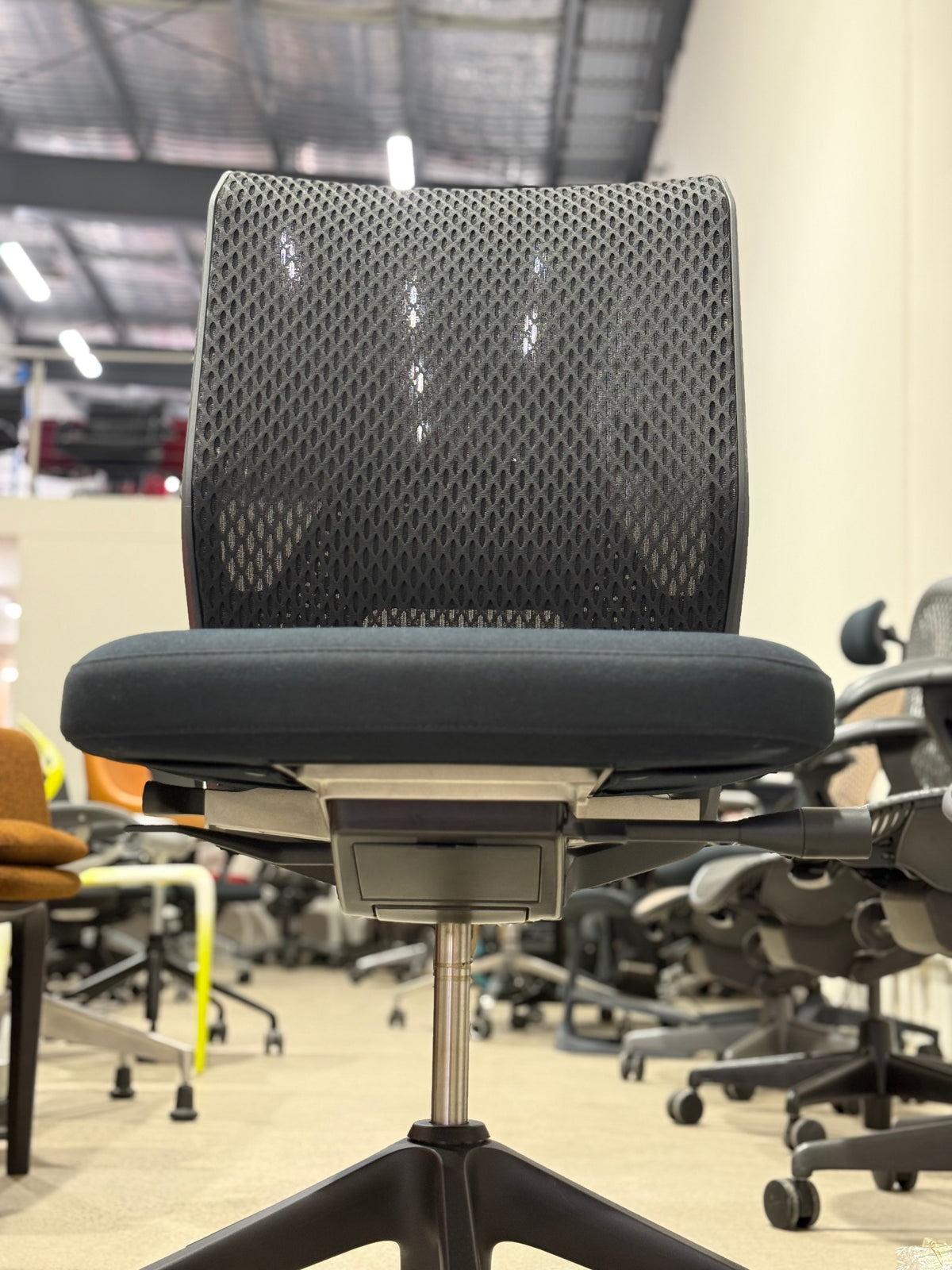 Authentic Vitra ID Mesh Ergonomic Office Chair | Antonio Citterio | Black Mesh | Armless | RRP $1,500+