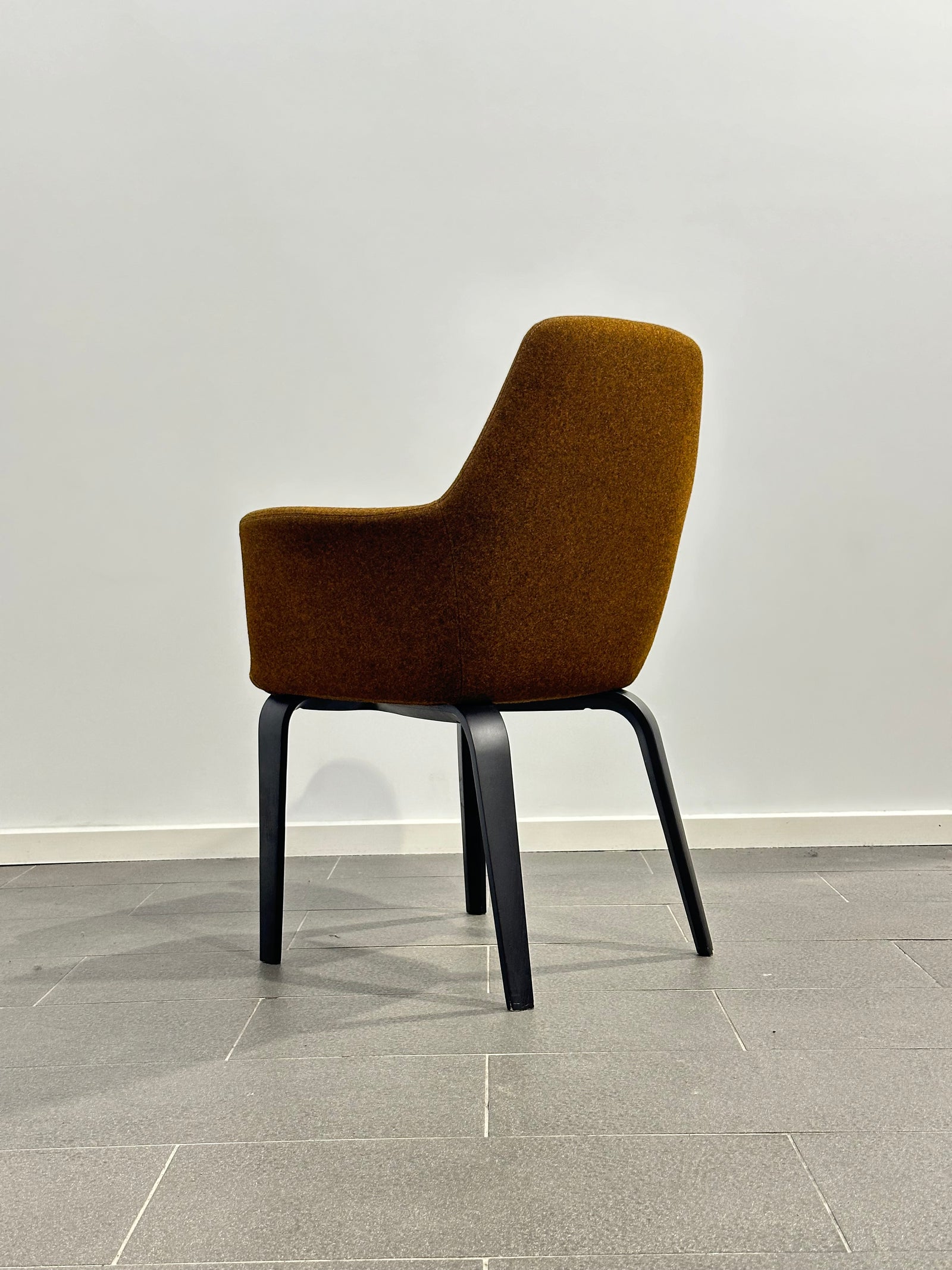 Minotti York Chairs by Rodolfo Dordoni w Original Kvadrat Danish Wool Upholstry