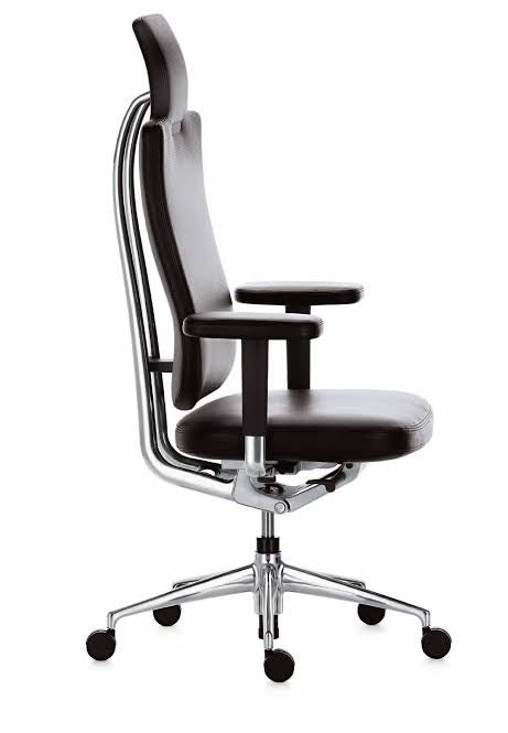 Original Claudio Bellini Mario Bellini Vitra Headline Premium Executive Chair Lumber Support Adjustable Head rest Leather headrest ergonomic professional luxury executive chairs Chairhub North Melbourne Australia