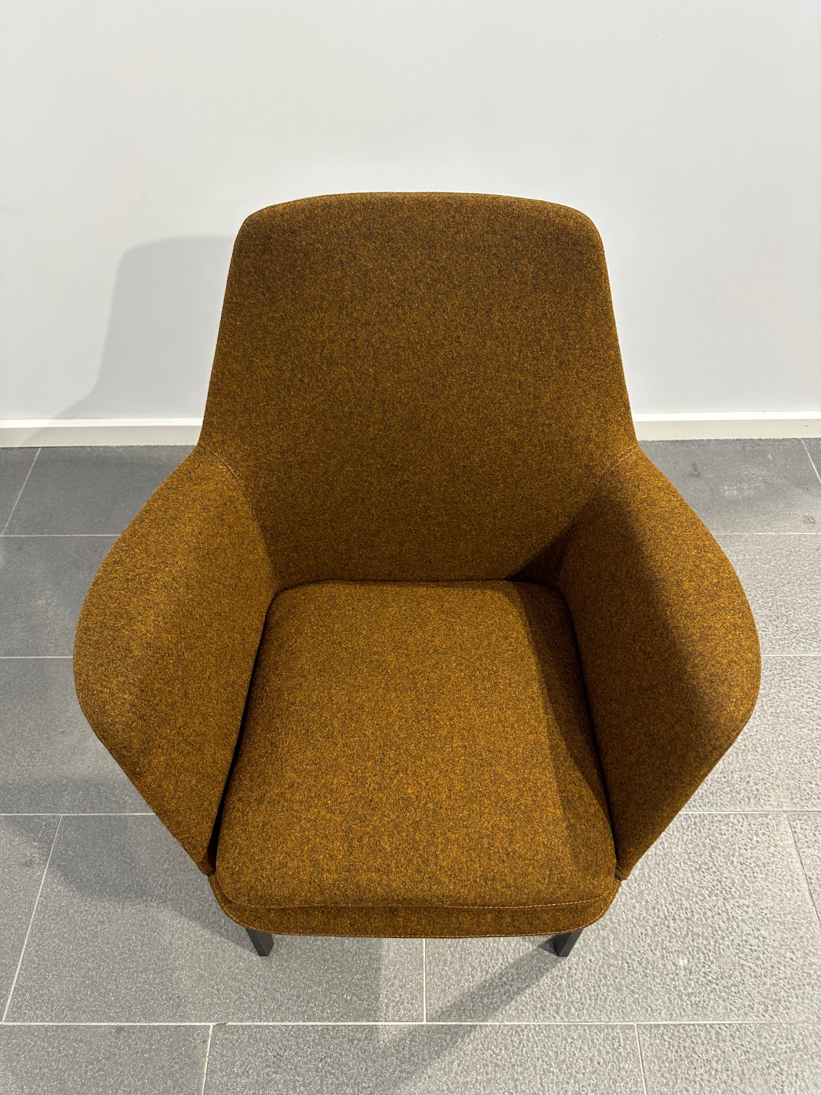 Minotti York Chairs by Rodolfo Dordoni w Original Kvadrat Danish Wool Upholstry