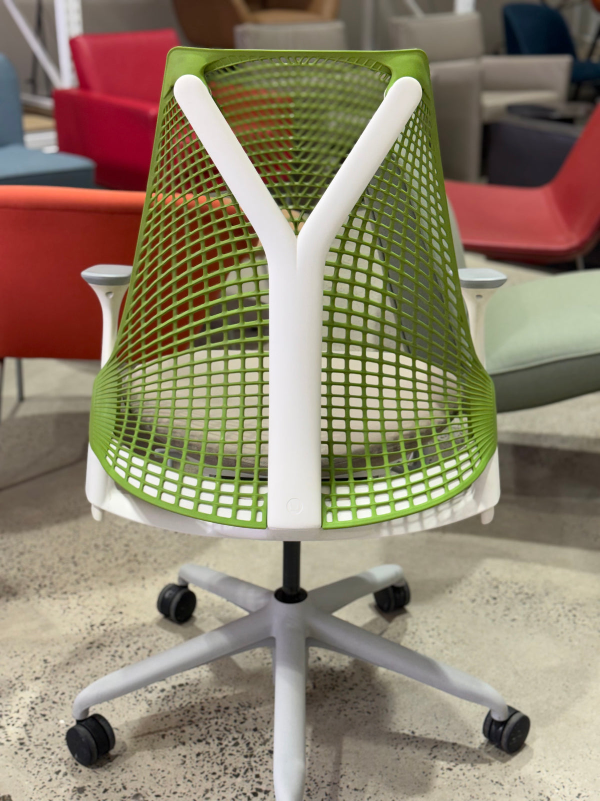 Chairhub Designer Ergonomic Office Furniture and Chair Shop in Collingwood Authentic Herman Miller Sayl Ergonomic Designer Office Chairs Serviced • Professionally Cleaned • Commercial Grade Ergonomic Seating Brand: Herman Miller Model: Sayl Task Chair Designer: Yves Béhar Melbourne Sydney Adelaide Brisbane Australia