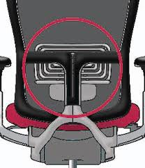 Main Lumber Pad Replacement Part to suit Zody Chair by Haworth Genuine. Main Lumber Support Pad only.