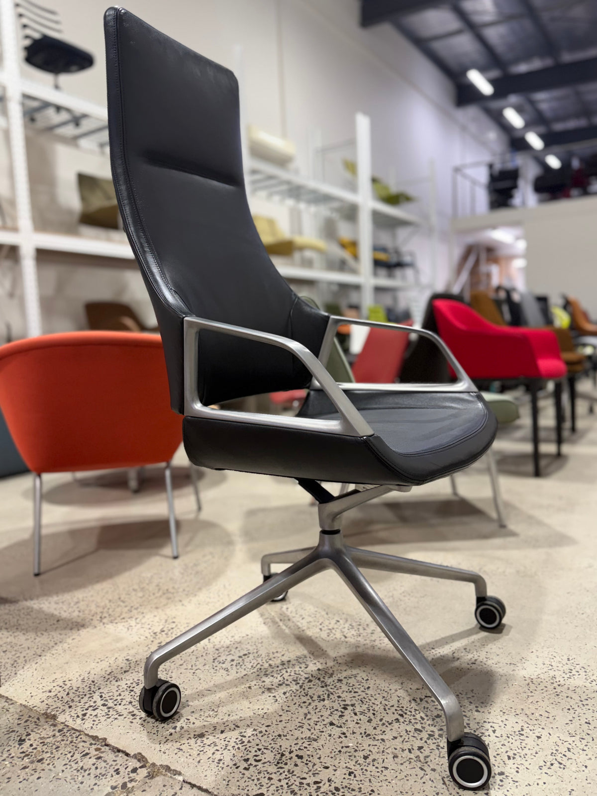 Wilkhahn Graph 302/5 High Back Executive Chair Black I Design Markus Jehs & Jürgen Laub I Made in Germany