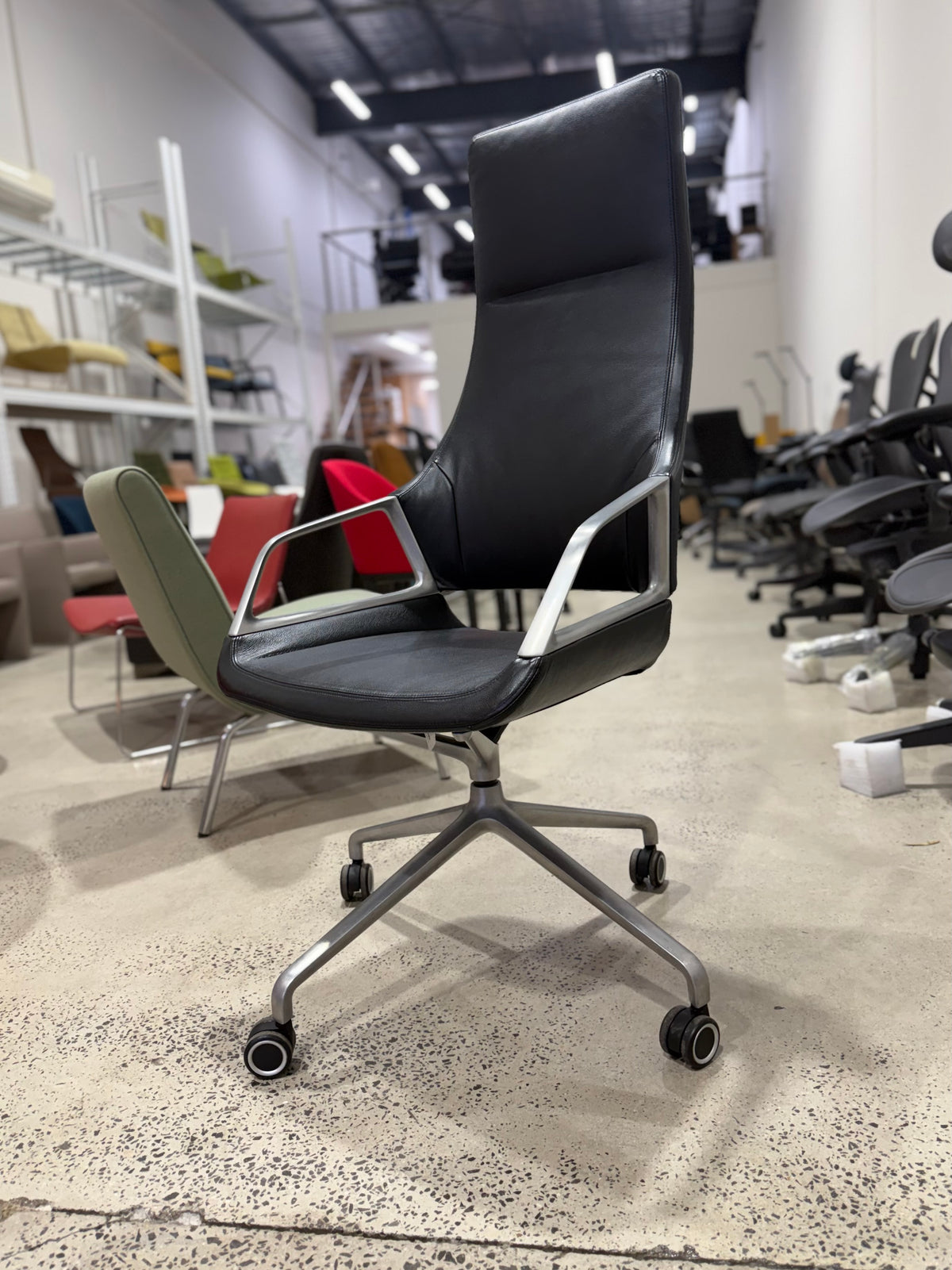 Wilkhahn Graph 302/5 High Back Executive Chair Black I Design Markus Jehs & Jürgen Laub I Made in Germany