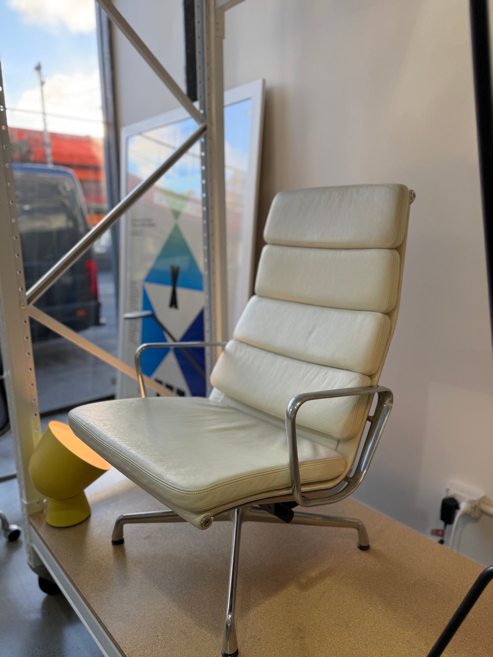 Vitra Eames Softpad Lounge Chair EA222 by Ray & Charles Eames. 1968 Design. Verified Authentic. MCM