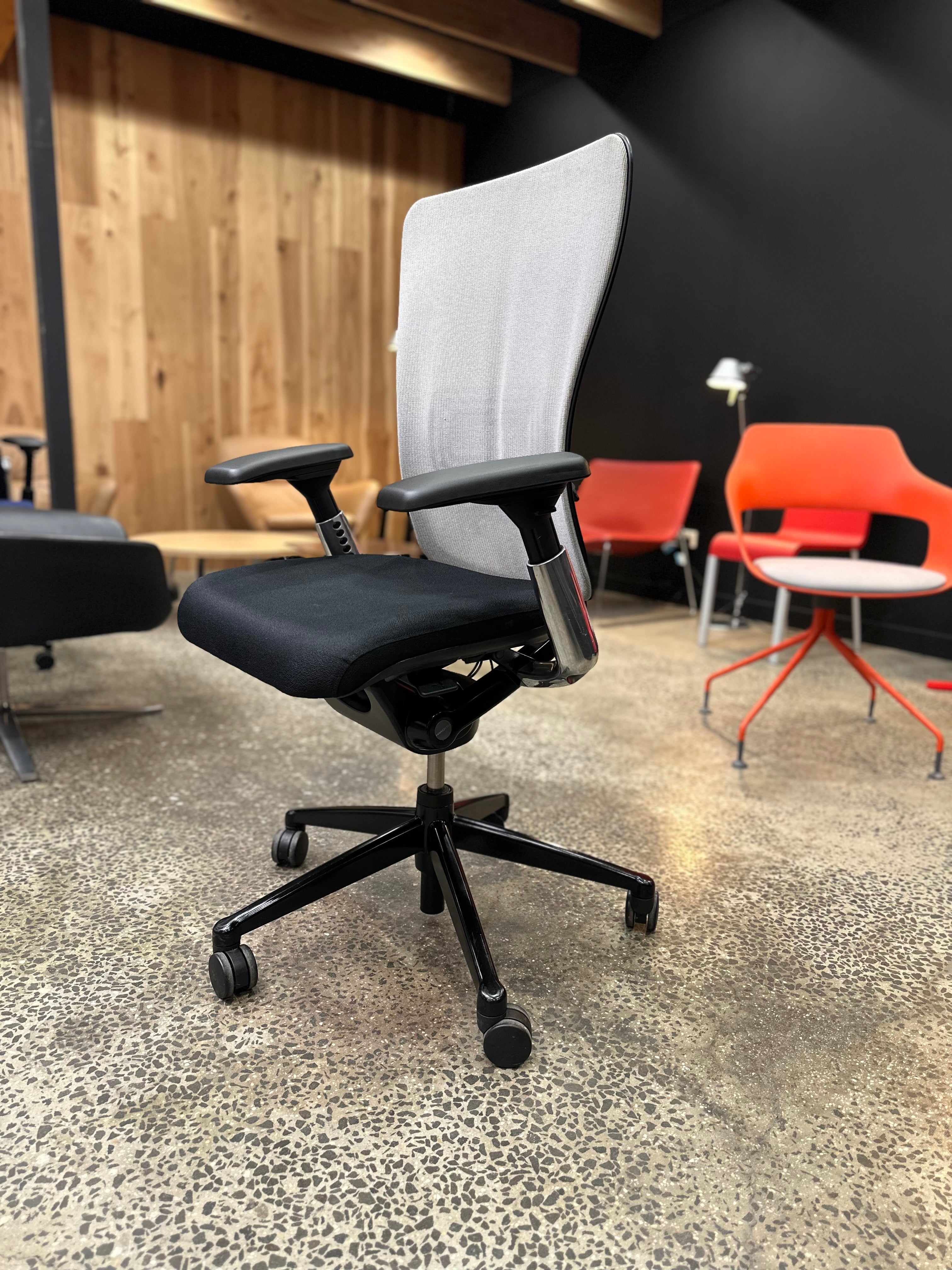 Haworth Zody Chairs Refurbished w/ New Arm Pads + Lumber System