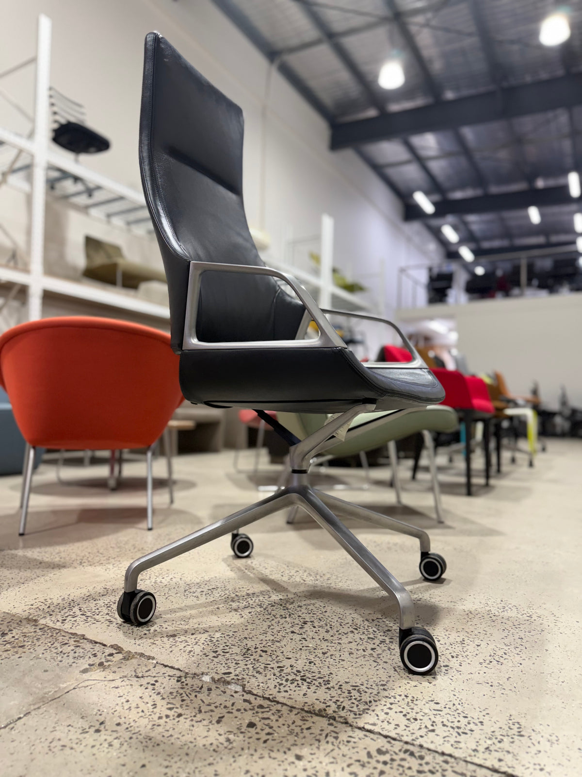 Wilkhahn Graph 302/5 High Back Executive Chair Black I Design Markus Jehs & Jürgen Laub I Made in Germany