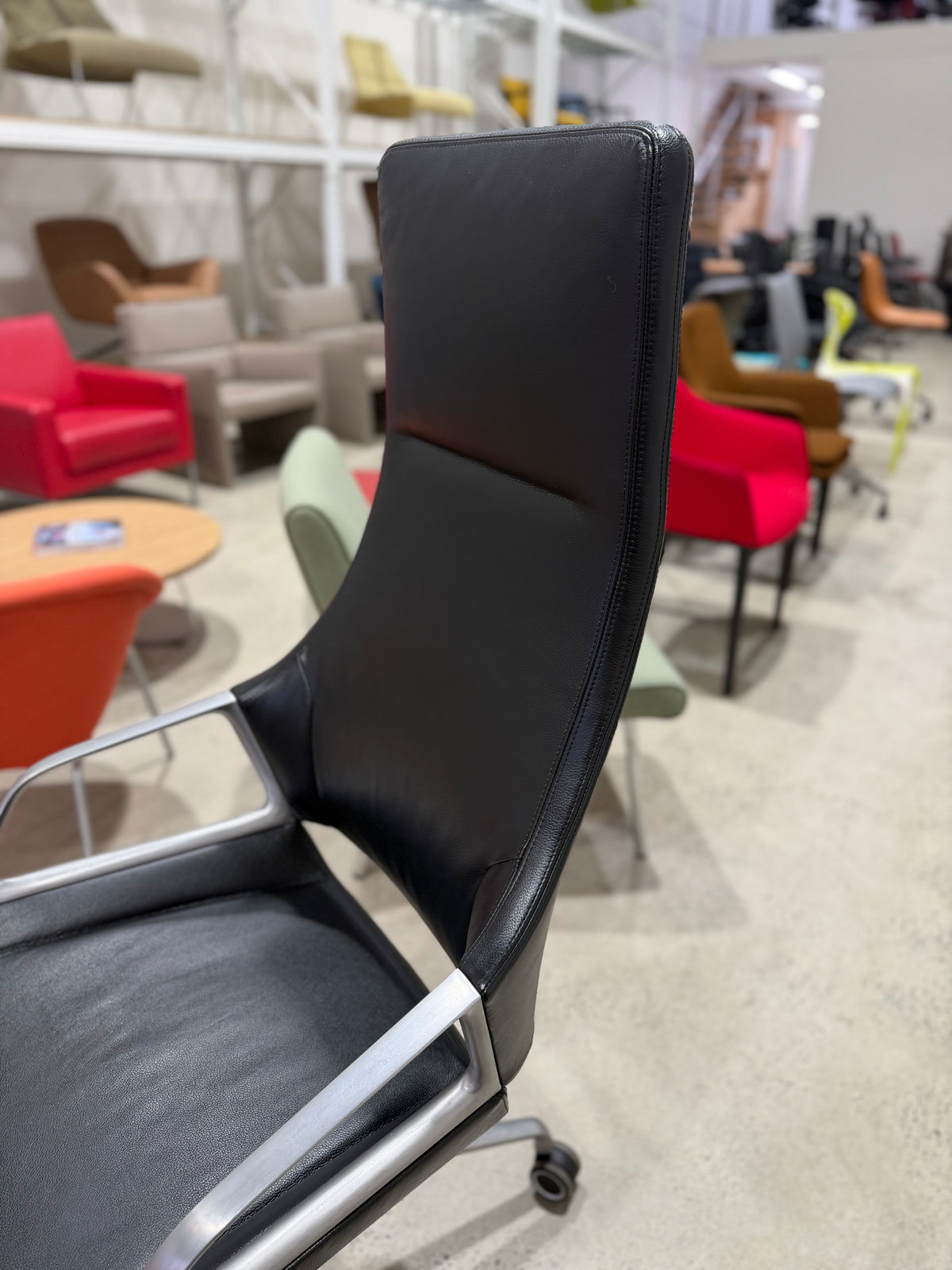 Wilkhahn Graph 302/5 High Back Executive Chair Black I Design Markus Jehs & Jürgen Laub I Made in Germany