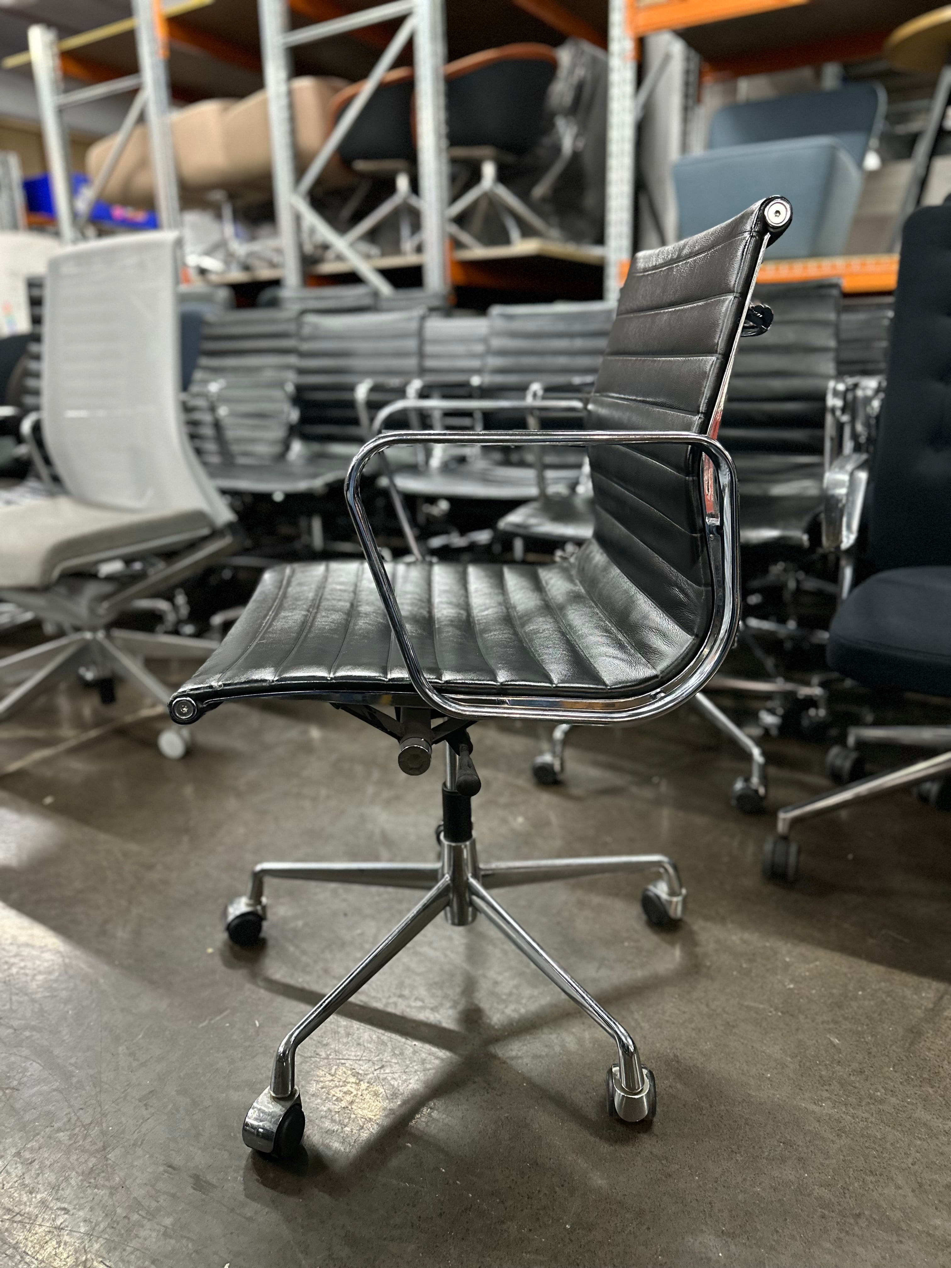 Eames Style Office Meeting Conference Chairs Vinyl Faux Leather