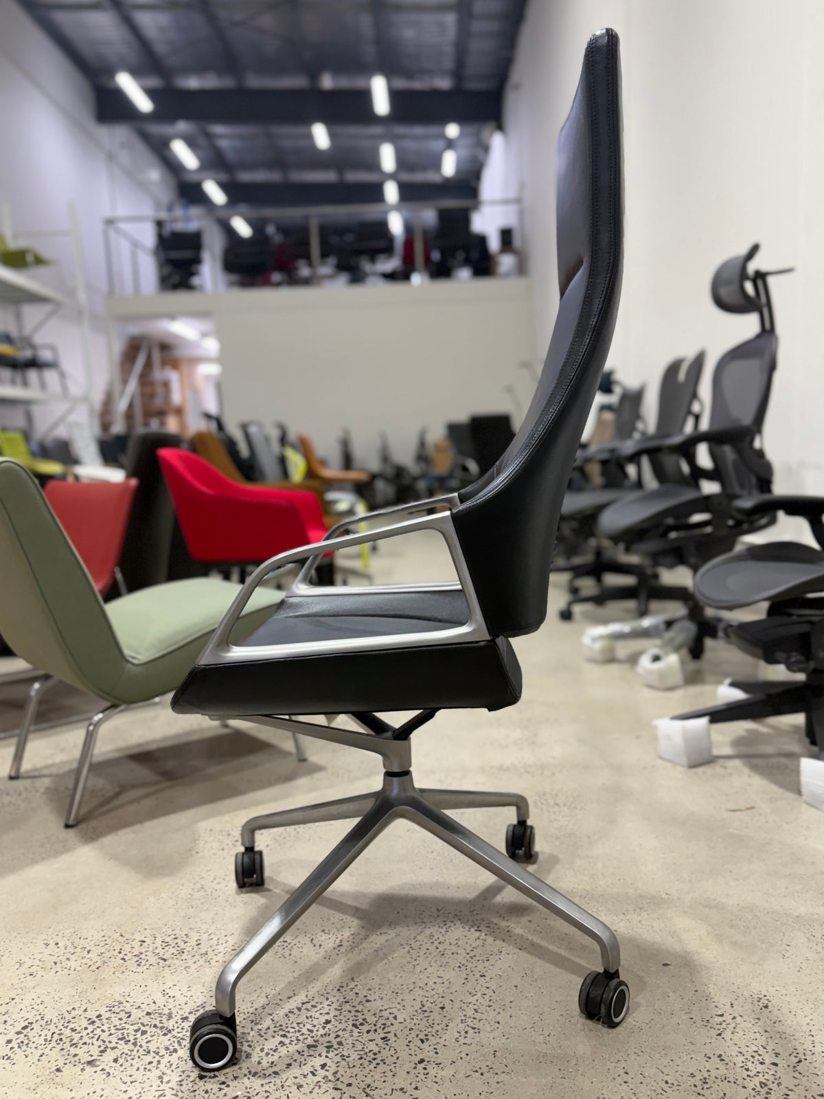 Wilkhahn Graph 302/5 High Back Executive Chair Black I Design Markus Jehs & Jürgen Laub I Made in Germany