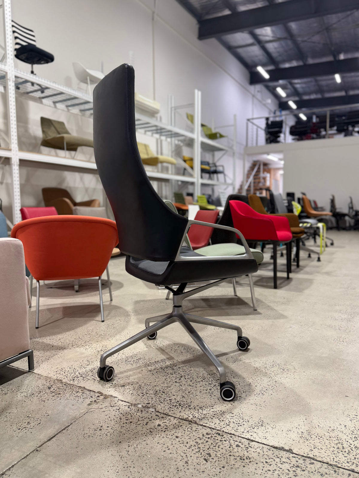 Wilkhahn Graph 302/5 High Back Executive Chair Black I Design Markus Jehs & Jürgen Laub I Made in Germany