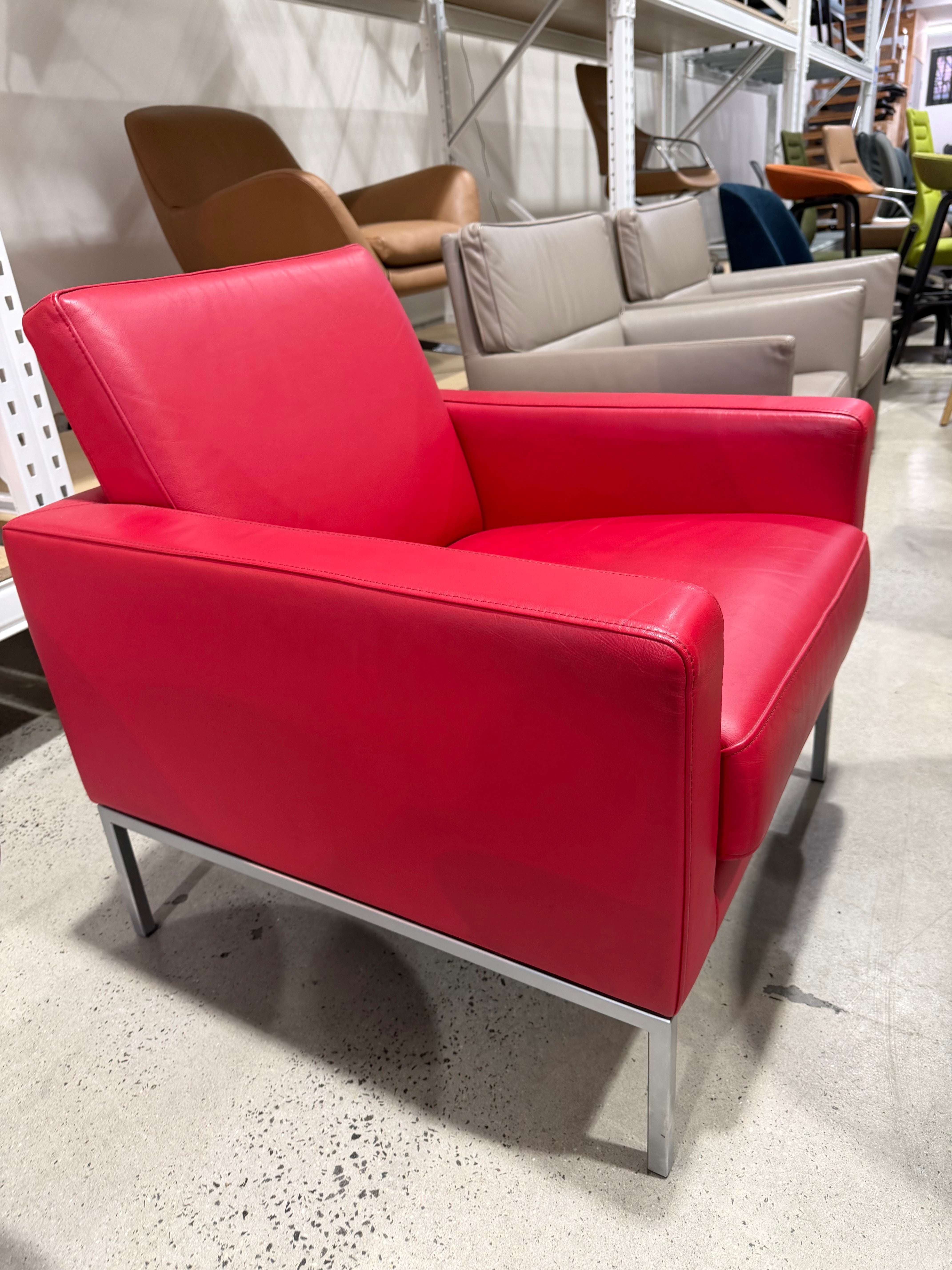 Walter Knoll Classic Leather Lounge Armchair Classic Verified Authentic I Collectible