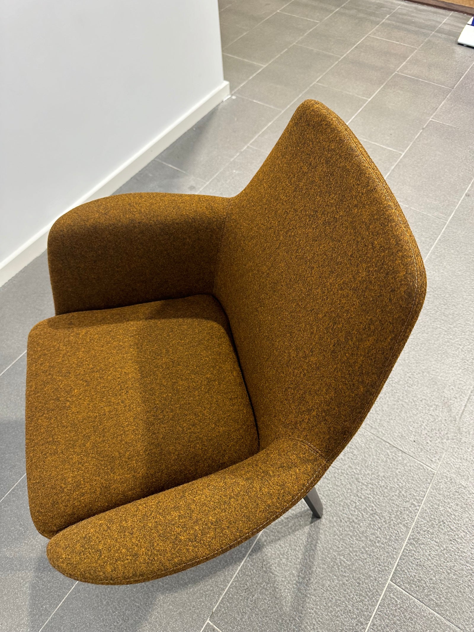 Minotti York Chairs by Rodolfo Dordoni w Original Kvadrat Danish Wool Upholstry