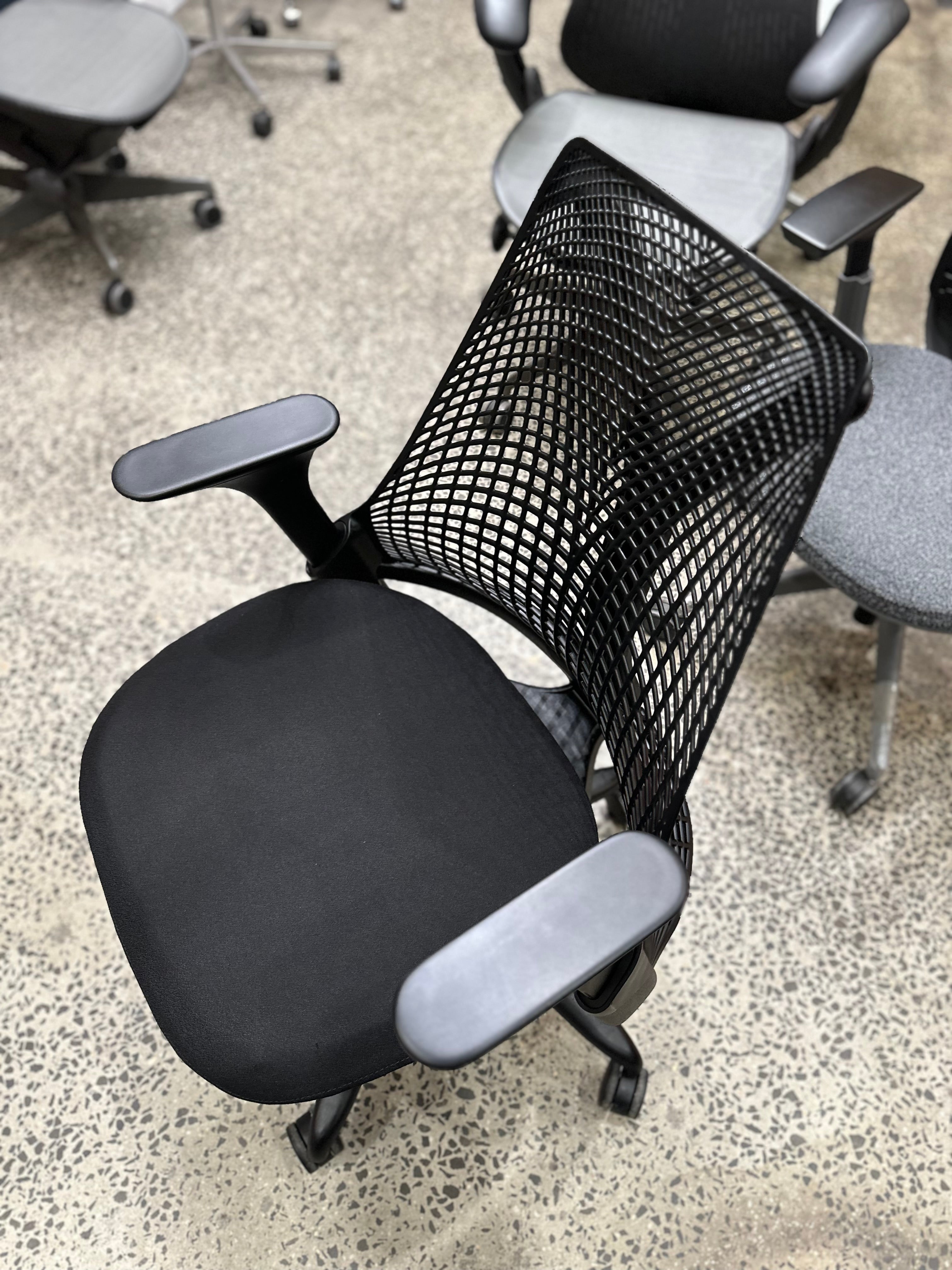 Herman Miller Sayl Chair Black Verified Authentic Refurbished