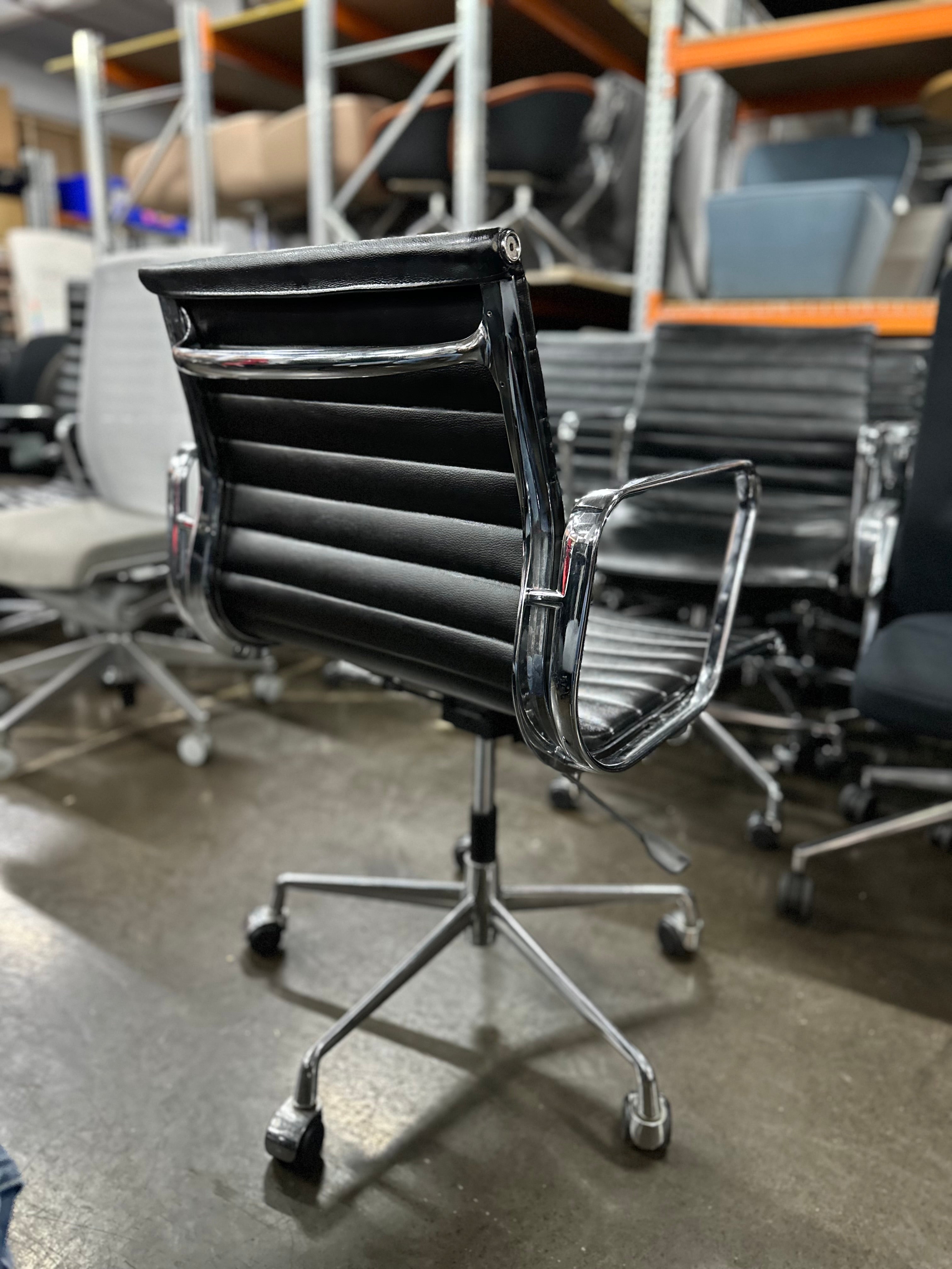 Eames Style Office Meeting Conference Chairs Vinyl Faux Leather