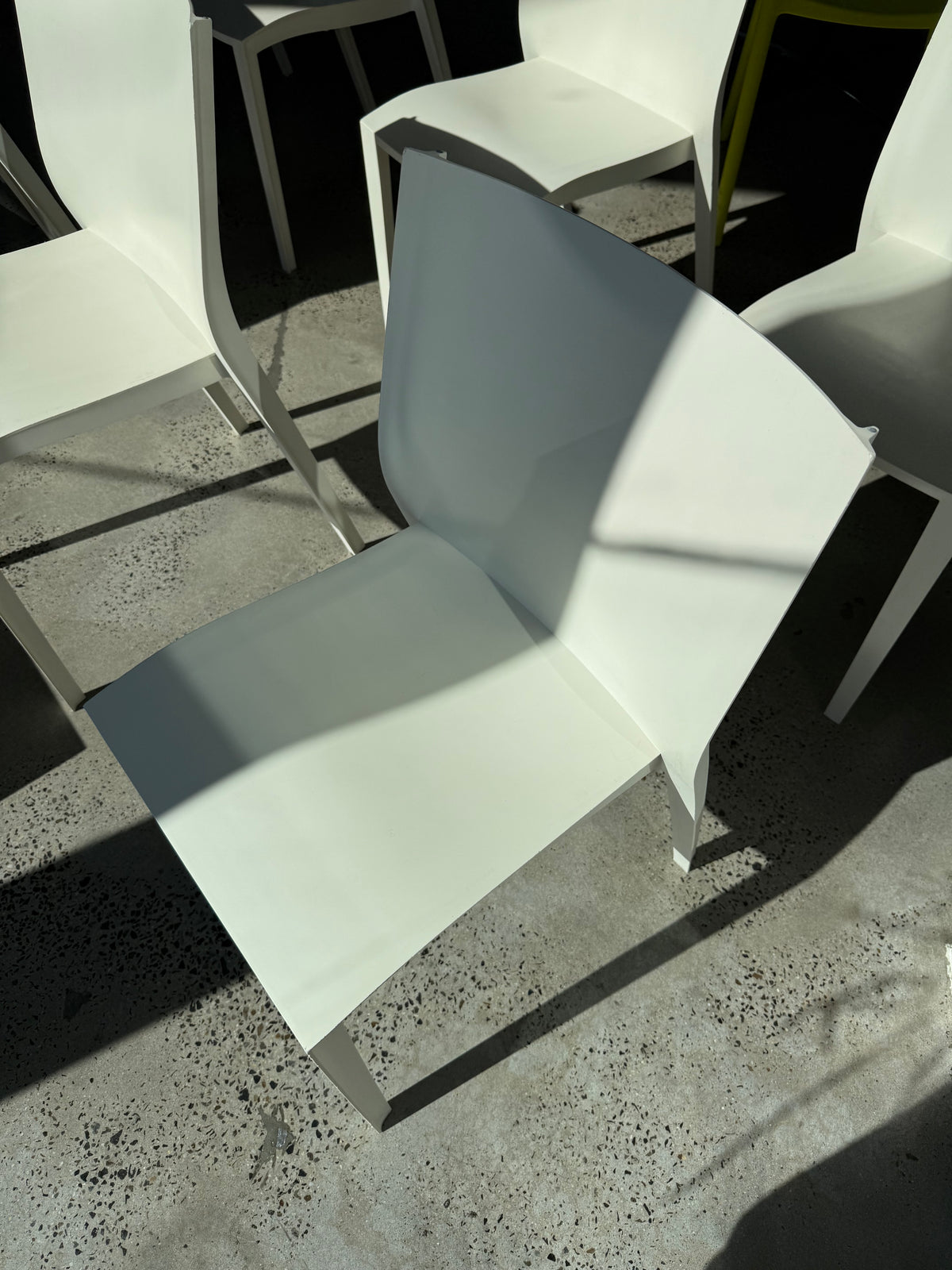 Verified Authentic Philippe Starck Slick Slick Chair Made in France XO 1999 I Premium Authentic Genuine Designer Furniture on Sale at Chairhub Collingwood Fitzroy Stack Stackable Herman Miller Vitra Wilkhahn Kartell Fritz Hansen Sydney Melbourne Art Design Museum Chair Co Dining Cafe Hospitality Office Corporate Conference Commercial Grade French Modern Minimal Minimalism Vintage Retro 20th Century Chair Chairs Bulk Wholesale Preowned Sustainable Sustainability Meeting Room Reception Showroom