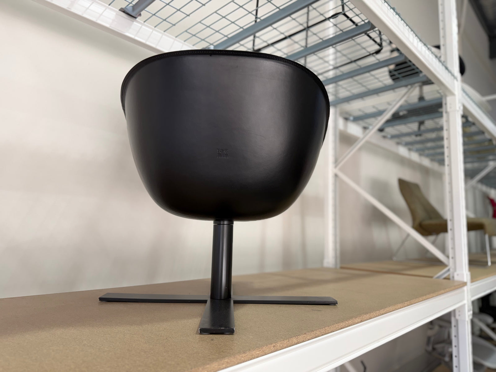 B&B Italia Mart Black Leather Armchair by Antonio Citterio. Made in Italy. Verified Authentic