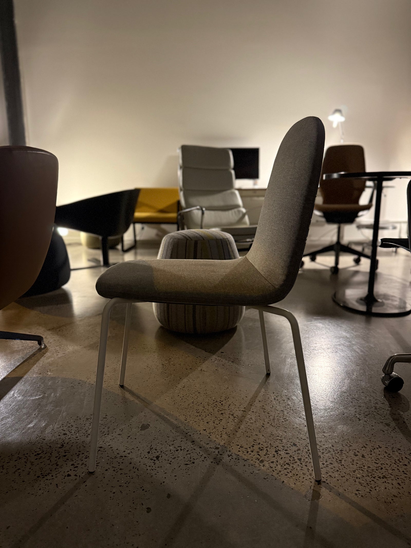Bunny Chairs Grado Premium Upholstered Dining Hospitality Restaurant Cafe Chairs Authentic Original Designer Furniture Chairhub Refurbished Sustainable Used New Furniture Fitzroy Collingwood Melbourne Sydney Australia Corporate Office Meeting Conference Lunch Dinner Executive Architect Architecture Interior Design Sustainability