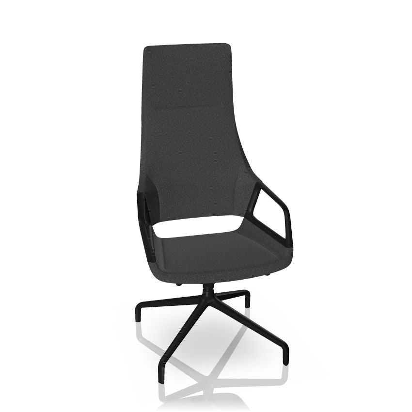 Wilkhahn Graph 302/5 High Back Executive Chair Black I Design Markus Jehs & Jürgen Laub I Made in Germany