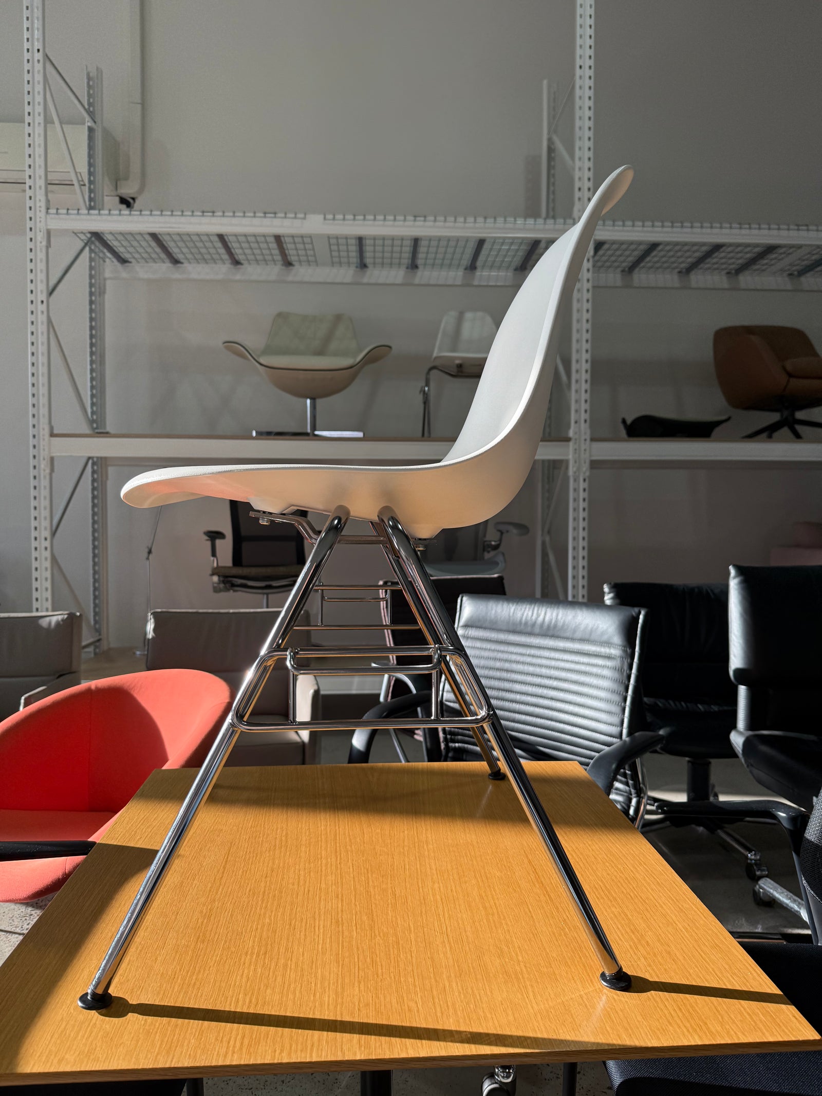 Herman Miller Eames DSS Stacking Chair Verified Authentic Iconic MCM Piece by Ray & Charles Eames 1950 Authentic Eames Office