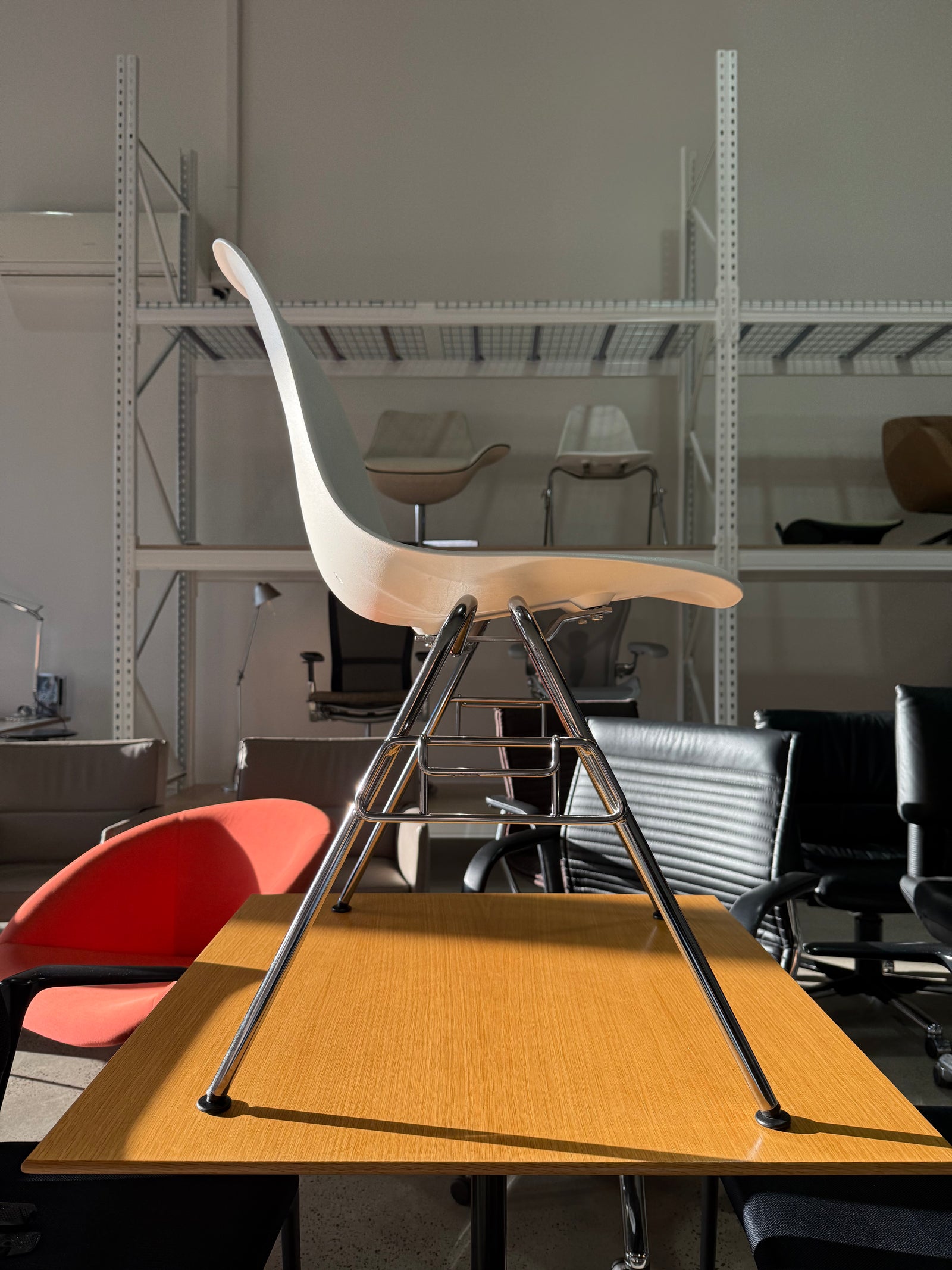 Herman Miller Eames DSS Stacking Chair Verified Authentic Iconic MCM Piece by Ray & Charles Eames 1950 Authentic Eames Office