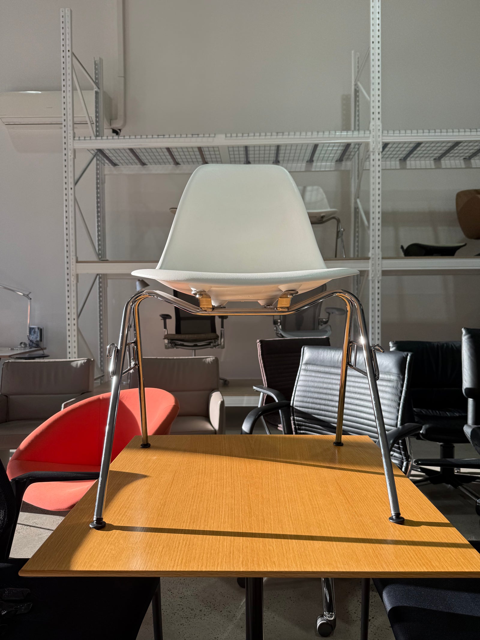 Herman Miller Eames DSS Stacking Chair Verified Authentic Iconic MCM Piece by Ray & Charles Eames 1950 Authentic Eames Office