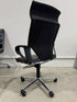 Wilkhahn Modus Executive 28 Dark Brown Soft Leather High-back Ergonomic Armchair for Office - The Chair Co.