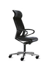 Wilkhahn Modus Executive 28 284/71 Black Club Leather High-back Ergonomic Armchair for Office - The Chair Co.