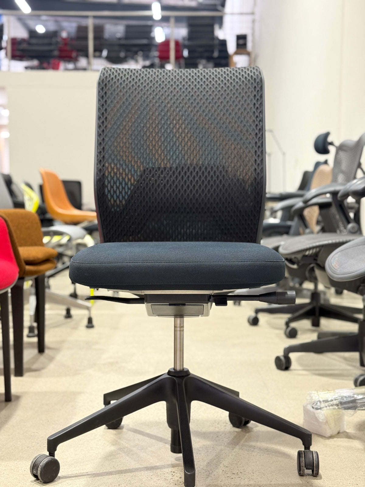 Premium Vitra ID Mesh designer office chair Vitra ID Mesh Ergonomic Designer Office Sesk Chair with breathable mesh back and ergonomic support for modern commercial offices and workplace fitouts. Sold by Chairhub Collingwood Melbourne Australia. Ship Australia wide to Sydney Melbourne Adelaide Brisbane Perth Tasmania Canberra and more
